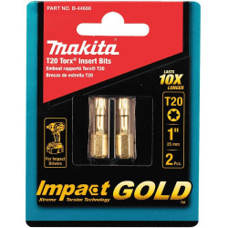 Punta Torx20 Gold Makita x10 más duradera